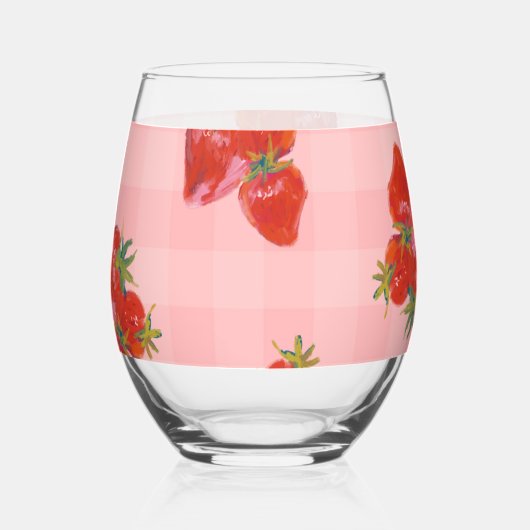 Berry Bliss Drinkware Set 🍓 Weinglas Ohne Stiel (Rückseite)