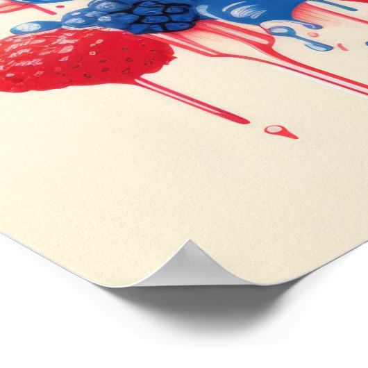 Berry Bliss Explosion Poster (Ecke)