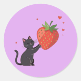 Berry Bliss Klassischer Rundaufkleber Runder Aufkleber