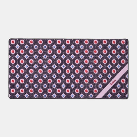 Berry Bliss Muster mit Individuelle Name Schreibtischunterlage (Vorderseite)