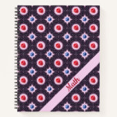 Berry Bliss Muster mit Individuelle Name Spiral Notizblock (Vorderseite)