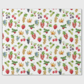 Berry Bliss Pattern Geschenkpapier (Flach)
