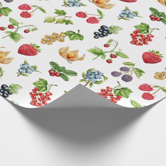 Berry Bliss Pattern Geschenkpapier (Ecke)