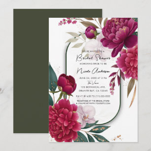 Berry Bloom Garten Florale Glam Brautparty Einladung