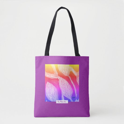 Berry&Blossom, Abstract Art Tasche (Vorderseite)