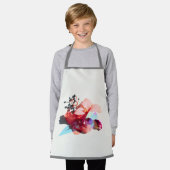 Berry Blossom Fusion Artistic All-over Print Schürze (Getragen)