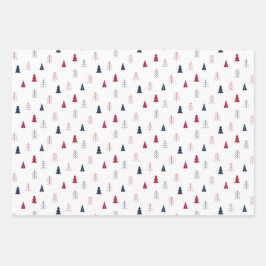 Berry Blue Christmas Wrapping Paper Sheets Geschenkpapier Set