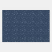 Berry Blue Snowflake Holiday Wrapping Paper Sheets Geschenkpapier Set (Vorderseite 2)