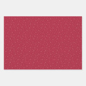 Berry Blue Snowflake Holiday Wrapping Paper Sheets Geschenkpapier Set (Vorderseite)