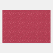 Berry Blue Snowflake Holiday Wrapping Paper Sheets Geschenkpapier Set (Vorderseite)
