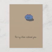 "Berry blue without you" Postkarte (Vorderseite)
