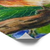 Berry Bluebird Poster (Ecke)