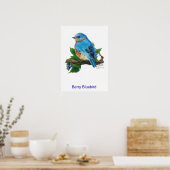 Berry Bluebird Poster (Küche)