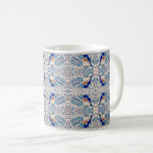 Berry Bluebirds im Schneecup Kaffeetasse (VorderseiteRechts)