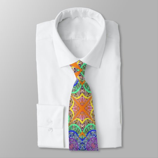 Berry Boho Rhombus Neck Tie Krawatte (Gebunden)