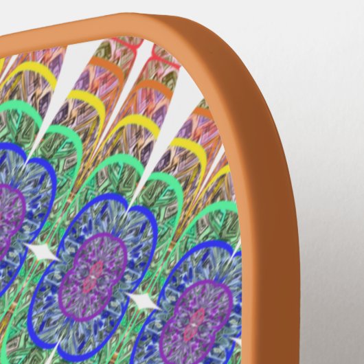Berry Boho Rhombus Pickleball Schläger (Linke Seite)