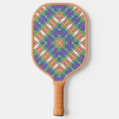 Berry Boho Rhombus Pickleball Schläger (Rückseite)