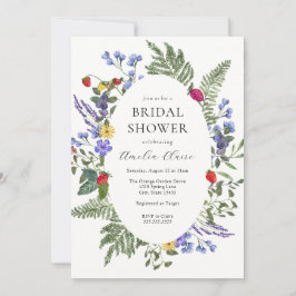 Berry Boho Wildblume Brautparty Einladung