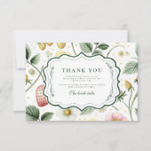 Berry Botanical Charm Brautparty Dankeskarte (Vorderseite)