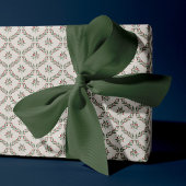 Berry Botanical Diamond Pattern Weihnachtsfeiertag Geschenkpapier