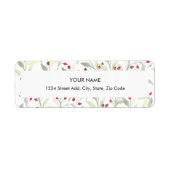 Berry Branches - benutzerdefiniertes Rücksendeadre (Vorne)