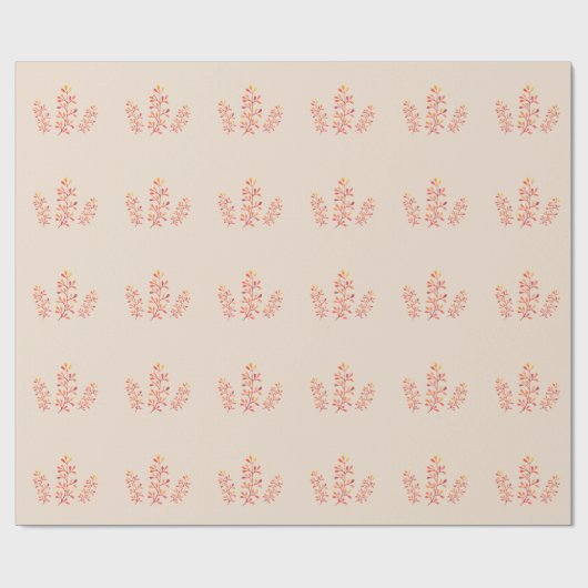 Berry Branches Geschenkpapier (Flach)