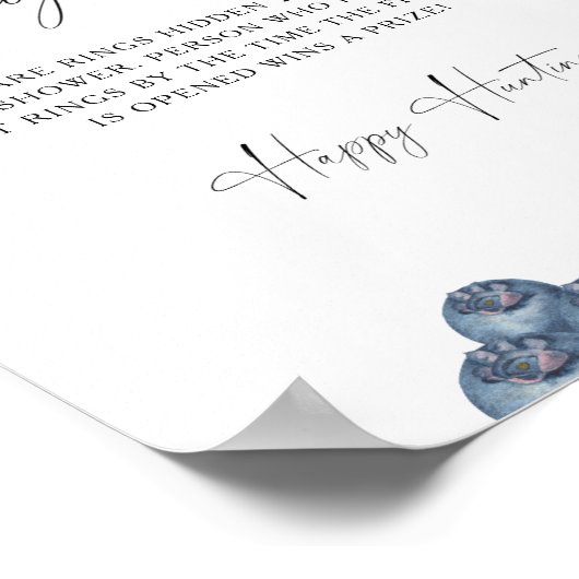 Berry - Brautparty-Ringjagd Poster (Ecke)