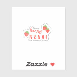 berry brave childhood cancer sick ill kids cute aufkleber