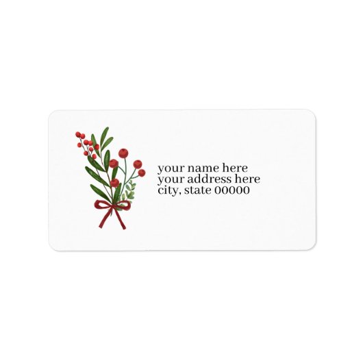 Berry Bundle Address Label Adressaufkleber (Vorne)