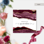 Berry, Burgund, Rot, Blauer Wreath Quinceañera Einladung