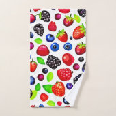 Berry Burst: Fruchtmuster Badhandtuch Set (Handtuch)