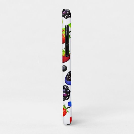 Berry Burst: Fruchtmuster Case-Mate iPhone Hülle (Hinten/Links)