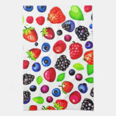 Berry Burst: Fruchtmuster Geschirrtuch (Vertikal)