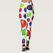 Berry Burst: Fruchtmuster Leggings (Rückseite)