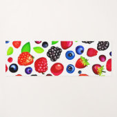 Berry Burst: Fruchtmuster Yogamatte (Vorderseite (Horizontal))