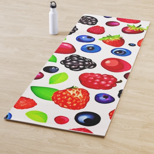 Berry Burst: Fruchtmuster Yogamatte (Beispiel)