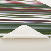 Berry Bush Green und Red Stripe Sherpadecke (3/4)