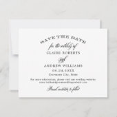 Berry Calligraphy Script Wedding Foto Collage Save The Date (Rückseite)