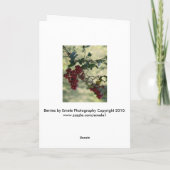 Berry Card Feiertagskarte (Rückseite)