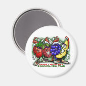 Berry Christmas Banana Neujahr Magnet (Vorderseite/Rückseite)
