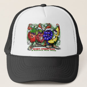 Berry Christmas Banana Neujahr Truckerkappe