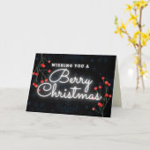 Berry Christmas Card Karte (Gelbe Blume)