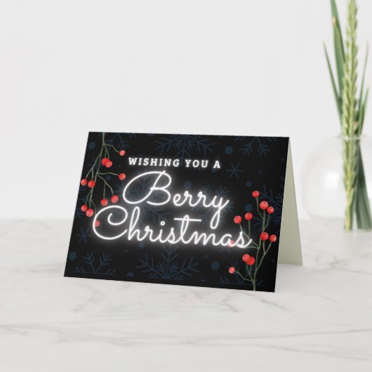 Berry Christmas Card Karte (Vorderseite)