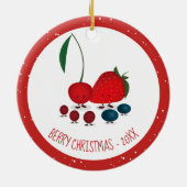 Berry Christmas Cartoon Characters Ornament (Hinten)