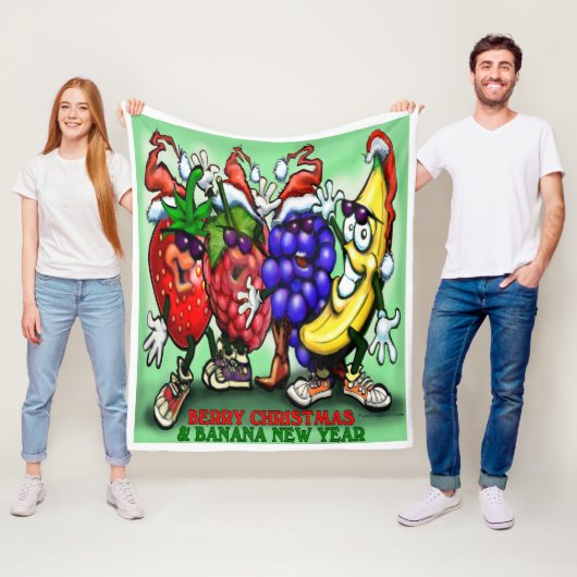 Berry Christmas Fleecedecke (Beispiel)