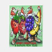 Berry Christmas Fleecedecke (Vorderseite)