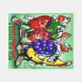 Berry Christmas Fleecedecke (Vorderseite (Horizontal))