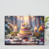 BERRY CHRISTMAS KARTE (Stehend Vorderseite)