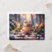 BERRY CHRISTMAS KARTE (Vorderseite/Rückseite Beispiel)