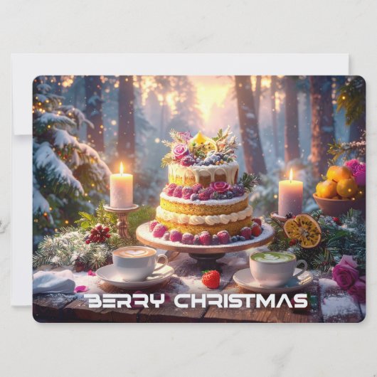 BERRY CHRISTMAS KARTE (Vorderseite)